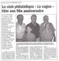Club Philatélique Le Cagou - 70e anniversaire du Club