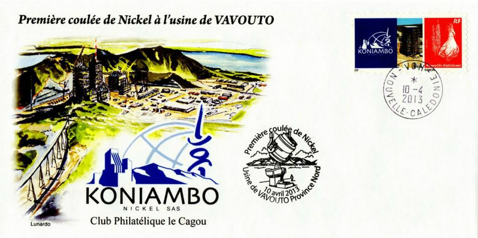 KONIAMBO - première coulée de Nickel à l'usine de Vavouto