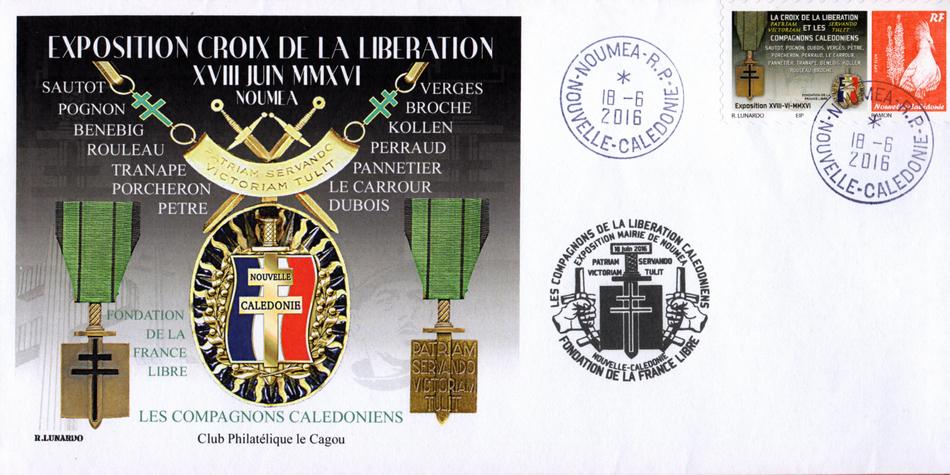 Timbre-poste personnalisé Club Philatélique Le Cagou - Médaille 