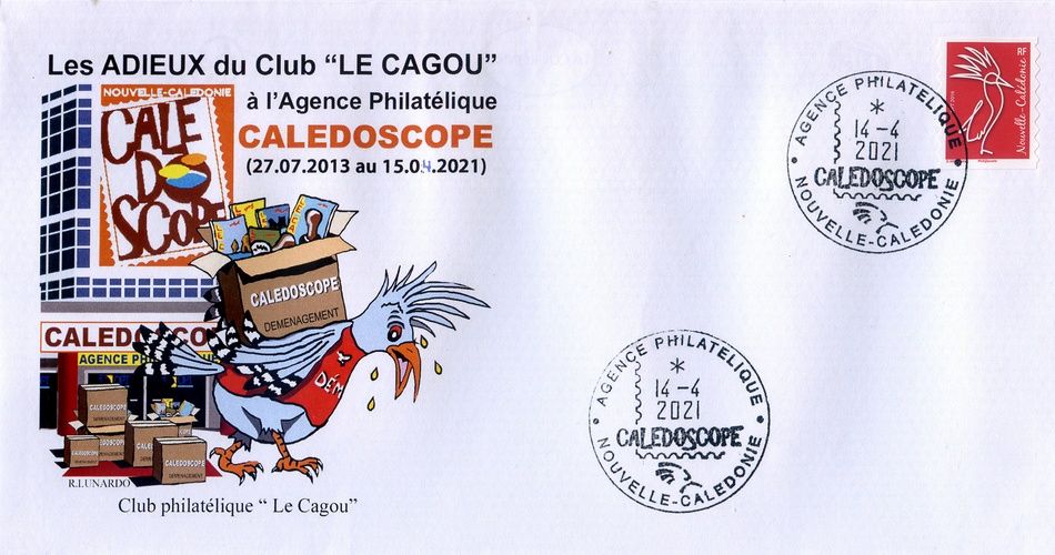Club Philatélique Le Cagou - Nouvelle Calédonie - émission 2021