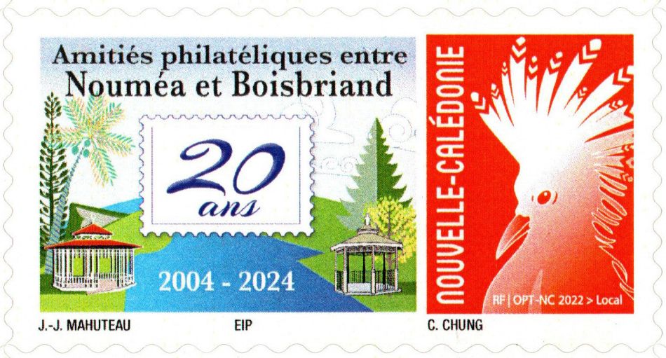 Timbre-poste personnalisé Club Philatélique Le Cagou