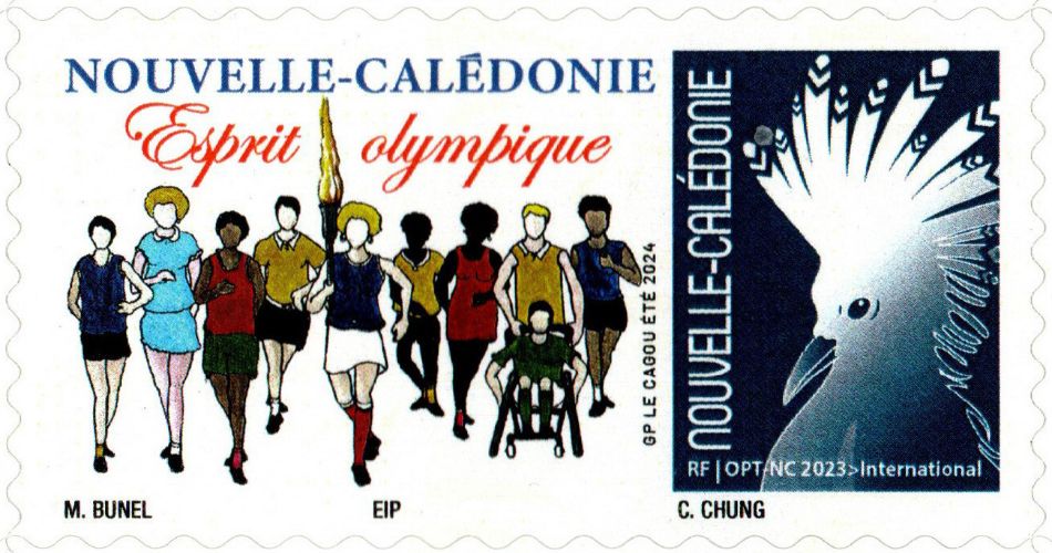 Timbre-poste personnalisé Club Philatélique Le Cagou