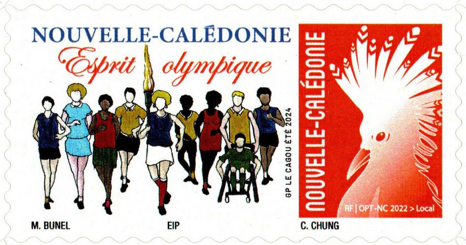 Timbre-poste personnalisé Club Philatélique Le Cagou