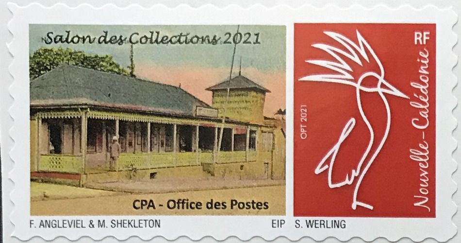 Timbre-poste personnalis&eacute; Club Philat&eacute;lique Le Cagou - S&eacute;rie Angleviel