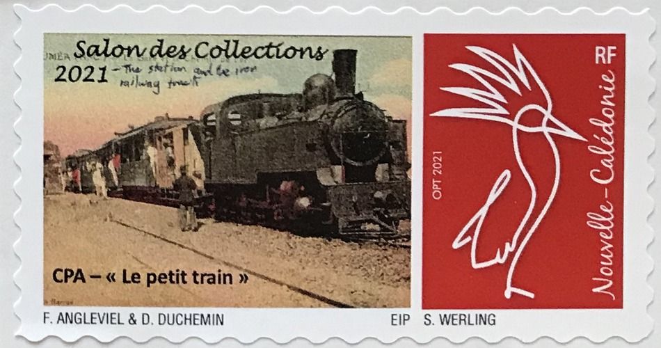 Timbre-poste personnalis&eacute; Club Philat&eacute;lique Le Cagou - S&eacute;rie Angleviel