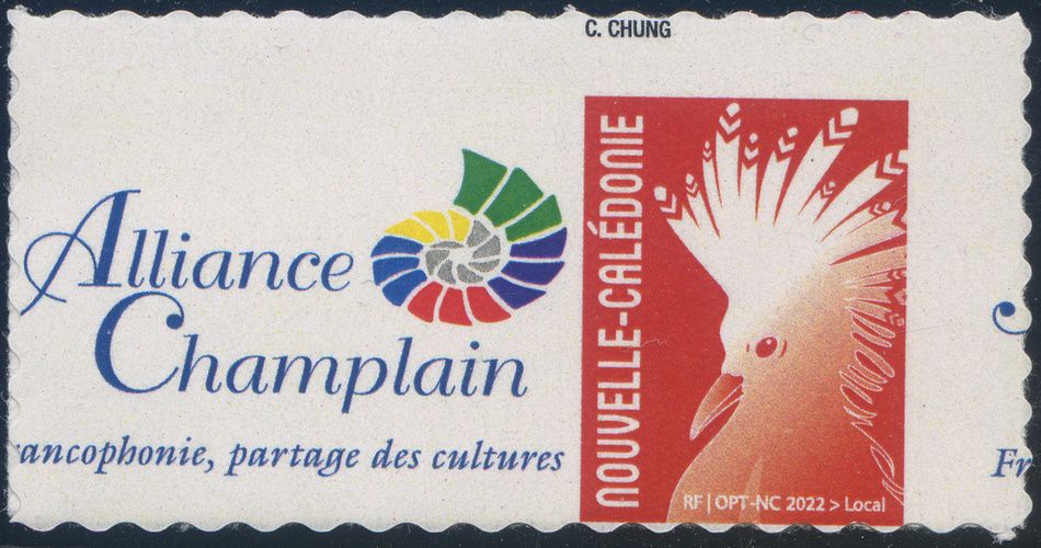 Timbre-poste personnalis&eacute; Club Philat&eacute;lique Le Cagou - Alliance Champlain
