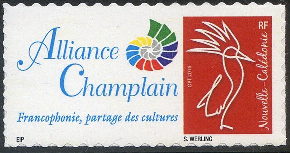 Timbre-poste personnalis&eacute; Club Philat&eacute;lique Le Cagou - Alliance Champlain