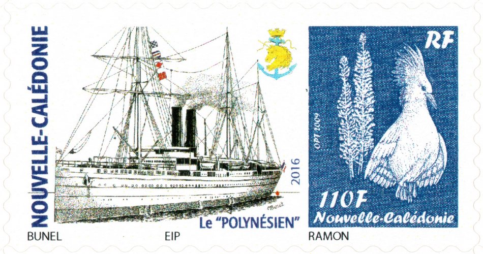Timbre-poste personnalisé Club Philatélique Le Cagou - Maurice Bunel
