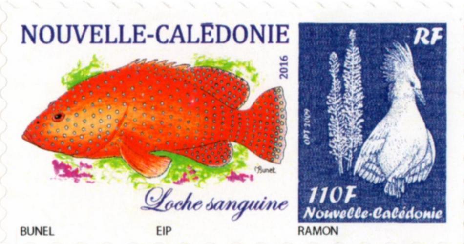 Timbre-poste personnalisé Club Philatélique Le Cagou - Maurice Bunel