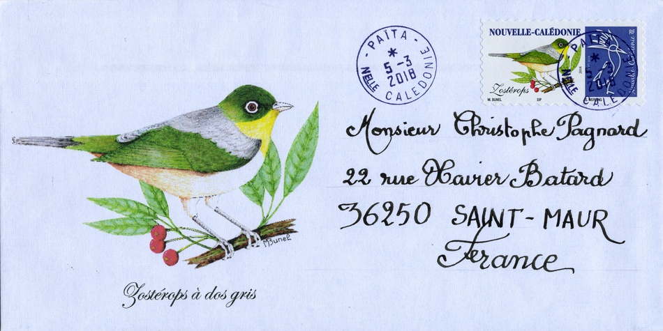 Timbre-poste personnalisé Club Philatélique Le Cagou - Maurice Bunel