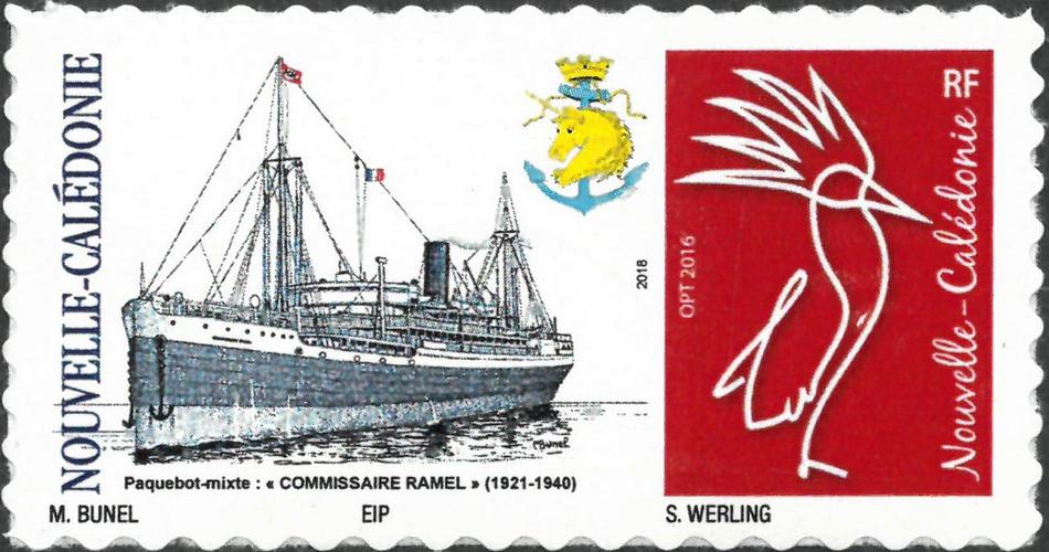 Timbre-poste personnalisé Club Philatélique Le Cagou - Maurice Bunel