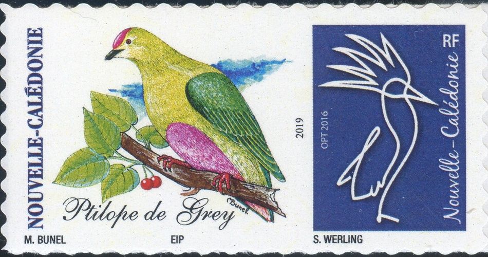 Timbre-poste personnalisé Club Philatélique Le Cagou - Maurice Bunel