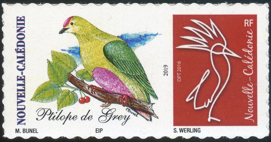 Timbre-poste personnalisé Club Philatélique Le Cagou - Maurice Bunel