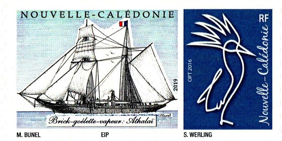 Timbre-poste personnalisé Club Philatélique Le Cagou - Maurice Bunel