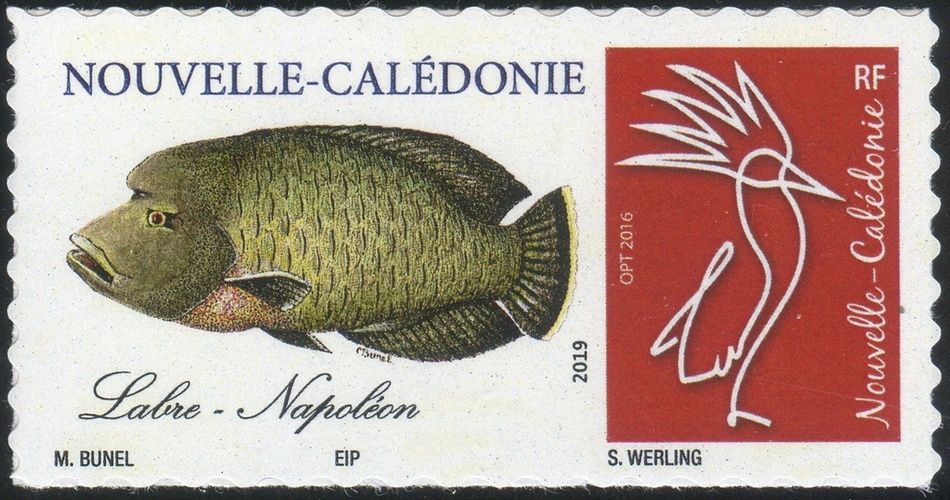 Timbre-poste personnalisé Club Philatélique Le Cagou - Maurice Bunel