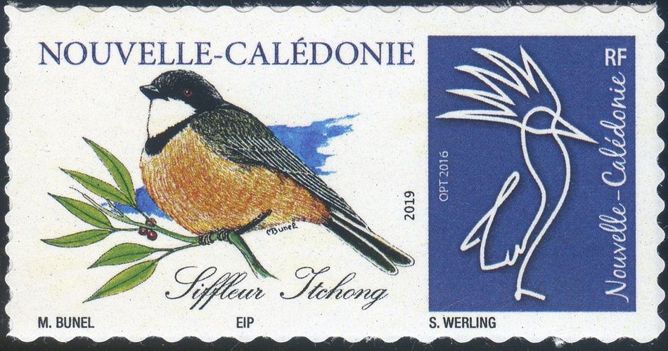 Timbre-poste personnalisé Club Philatélique Le Cagou - Maurice Bunel
