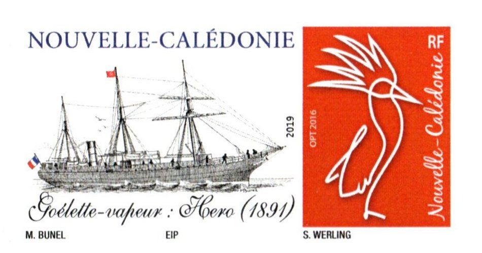Timbre-poste personnalisé Club Philatélique Le Cagou - Maurice Bunel