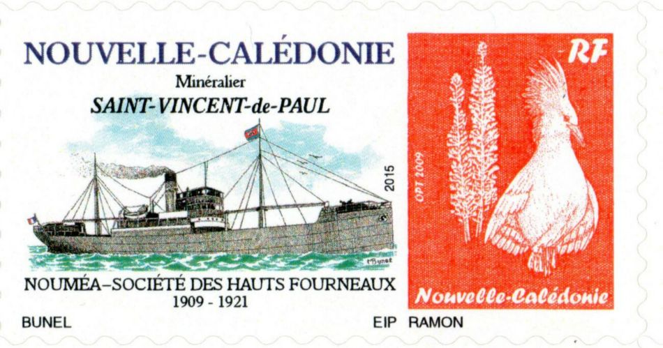 Timbre-poste personnalisé Club Philatélique Le Cagou - Maurice Bunel