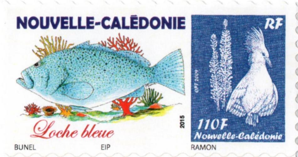 Timbre-poste personnalisé Club Philatélique Le Cagou - Maurice Bunel