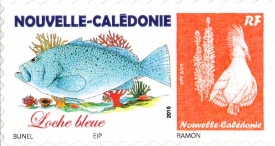 Timbre-poste personnalisé Club Philatélique Le Cagou - Maurice Bunel