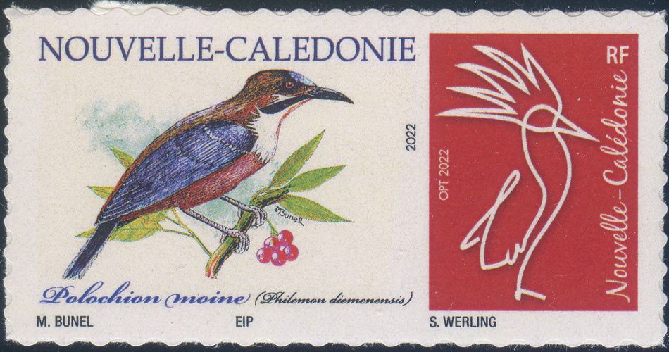 Timbre-poste personnalisé Club Philatélique Le Cagou - Maurice Bunel
