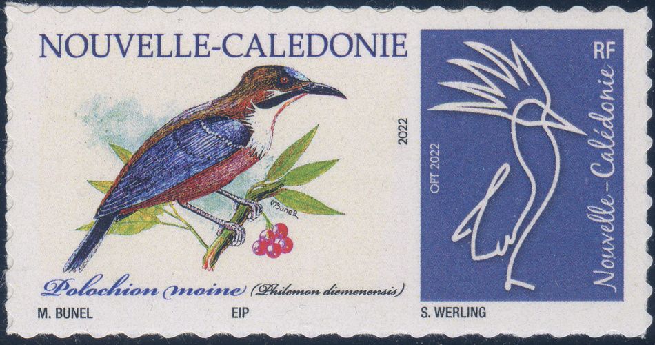 Timbre-poste personnalisé Club Philatélique Le Cagou - Maurice Bunel