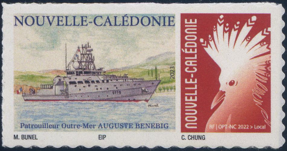 Timbre-poste personnalisé Club Philatélique Le Cagou - Maurice Bunel