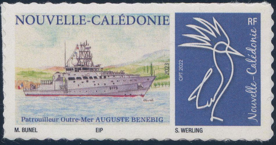 Timbre-poste personnalisé Club Philatélique Le Cagou - Maurice Bunel