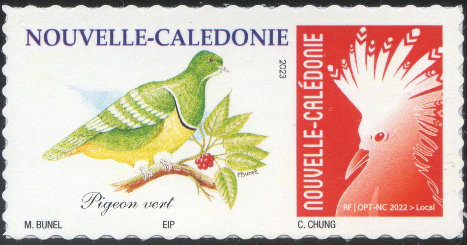 Timbre-poste personnalisé Club Philatélique Le Cagou - Maurice Bunel