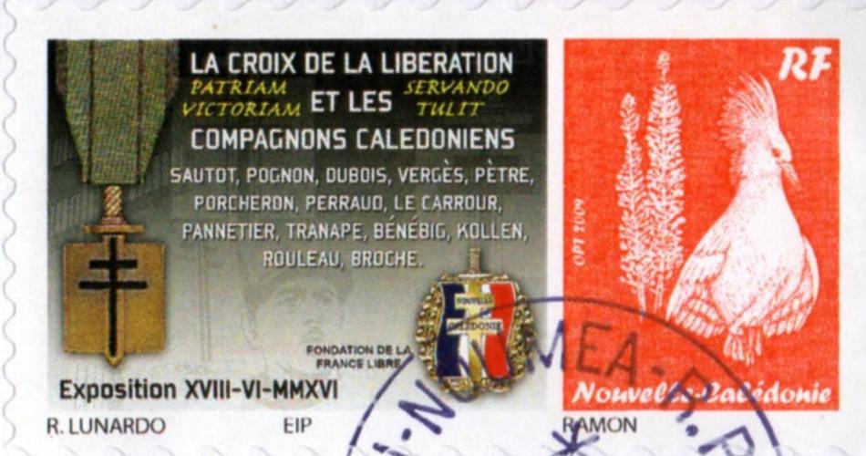 Timbre-poste personnalisé Club Philatélique Le Cagou - Médaille 