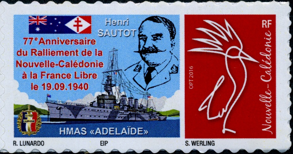 Timbre-poste personnalisé Club Philatélique Le Cagou - Lunardo - Arts et Lettres