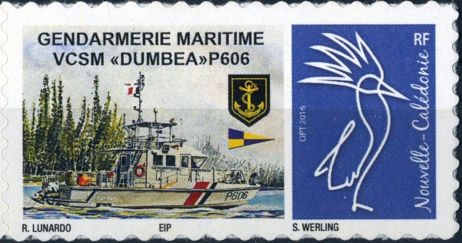 Timbre-poste personnalisé Club Philatélique Le Cagou - Lunardo - Minerve
