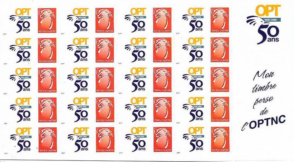 Timbre-poste personnalisé OPT Nouvelle-Calédonie Timbre-poste personnalisé OPT Nouvelle-Calédonie