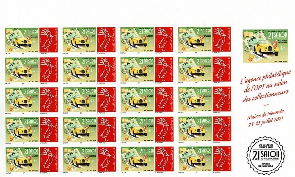 Timbre-poste personnalisé OPT Nouvelle-Calédonie Timbre-poste personnalisé OPT Nouvelle-Calédonie