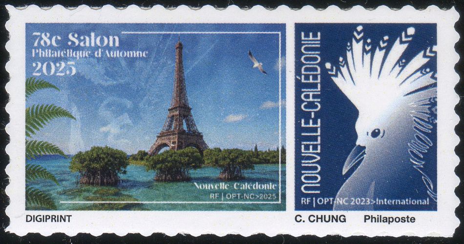 Timbre-poste personnalis&eacute; OPT Nouvelle-Cal&eacute;donie