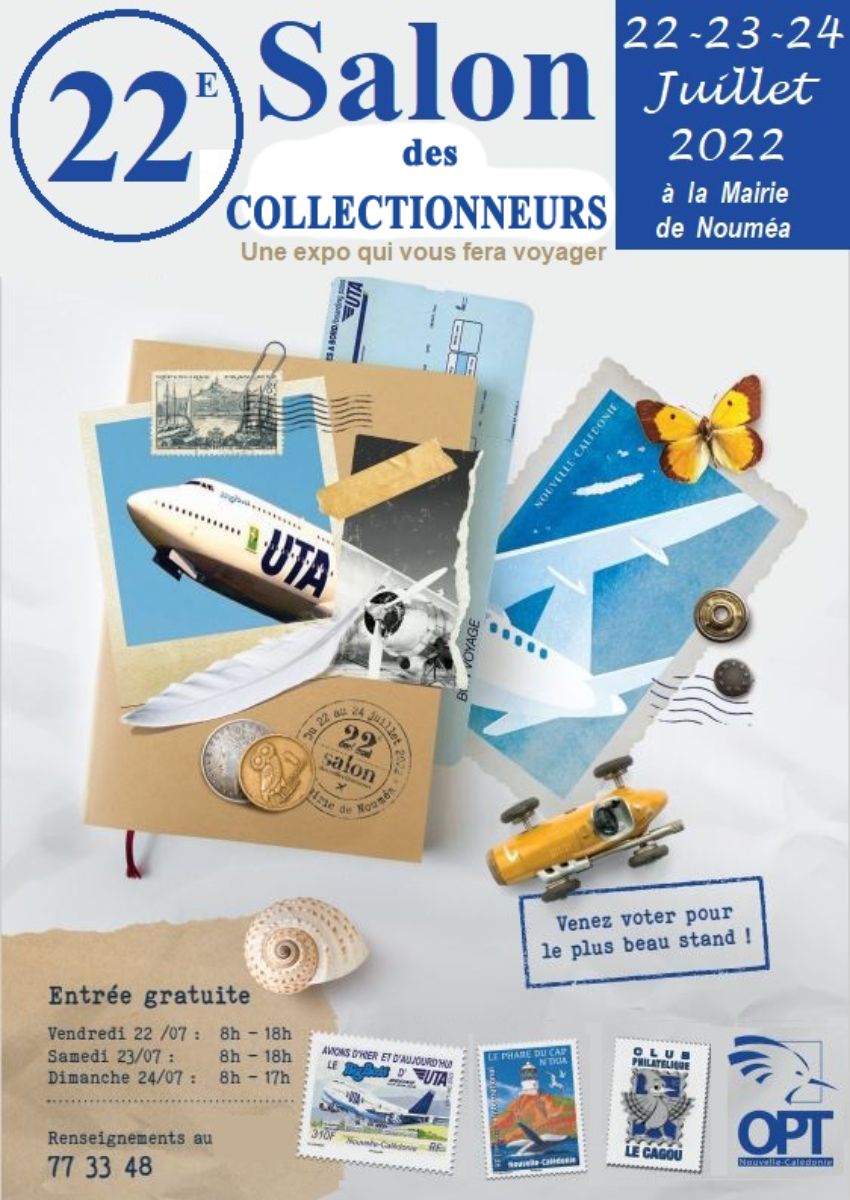 Club Philatélique Le Cagou - salon des collectionneurs 2022 Nouméa