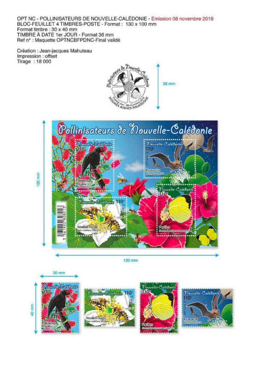 Club Philatélique Le Cagou - nouveautés 2018 Club Philatélique Le Cagou - nouveautés 2018
